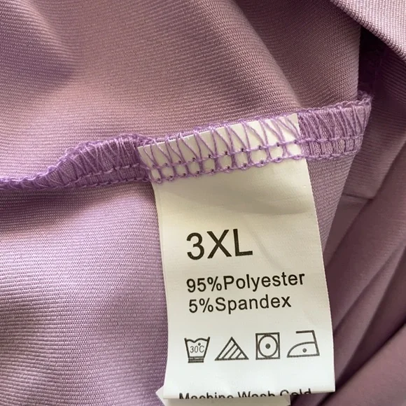 Shein lavender wrap dress Size 3XL NWOT - Picture 8 of 9